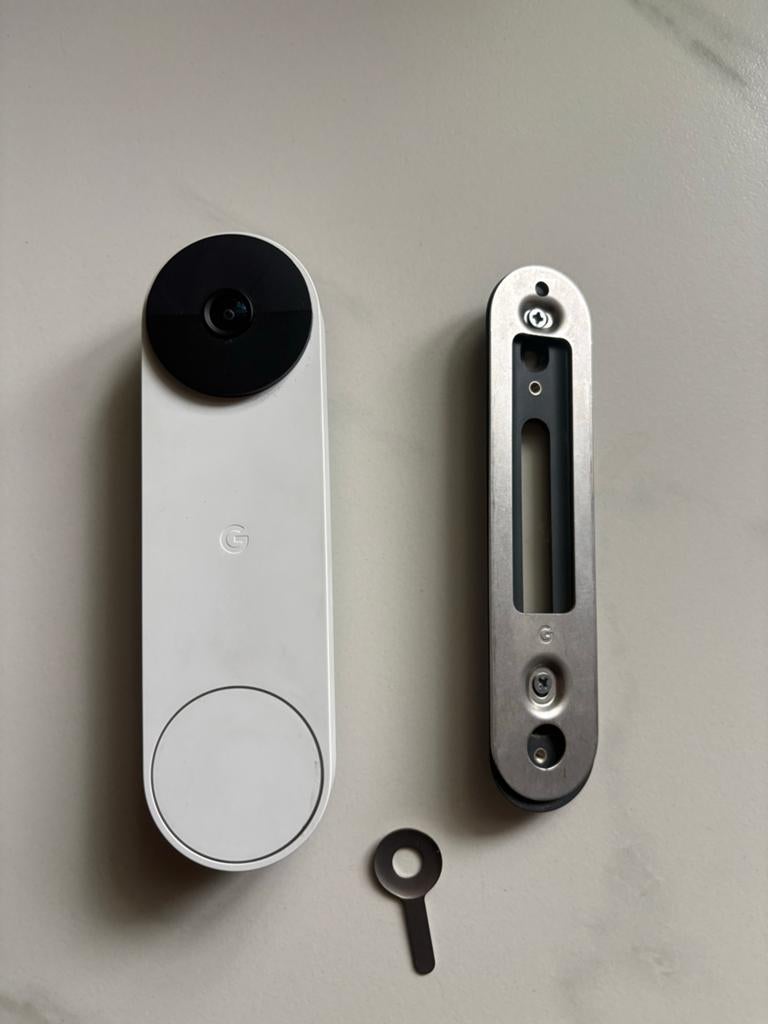 Google Nest Doorbell (Batterij), Huis en Inrichting, Deurbellen, Zo goed als nieuw, Draadloos, Bewegingsdetectiesensor, Ophalen of Verzenden