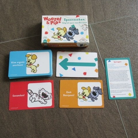 Spel Woezel en pip spoorzoeken z.g.a.n., Kinderen en Baby's, Ophalen of Verzenden, Zo goed als nieuw, Jongen of Meisje