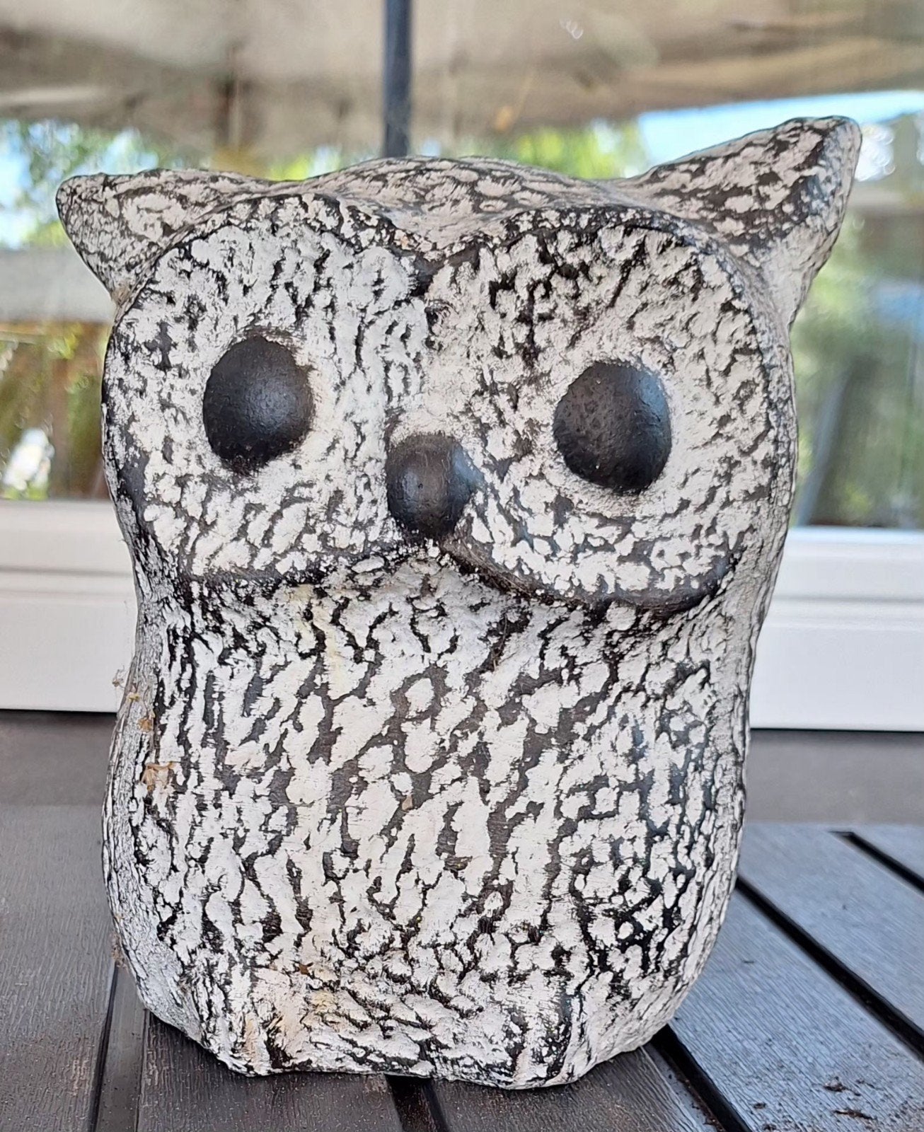 Beeld uil 25 cm hoog, Ophalen, Rond, Aardewerk, Minder dan 40 cm