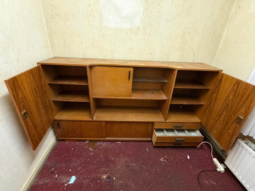 Mid-century dressoir/higboard > opknapper, Antiek en Kunst, Ophalen