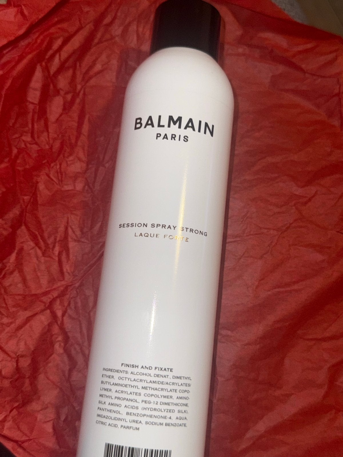 Balmain Session Spray Strong Laque Forte, Ophalen of Verzenden, Nieuw, Gel, Wax, Haarlak of Mousse