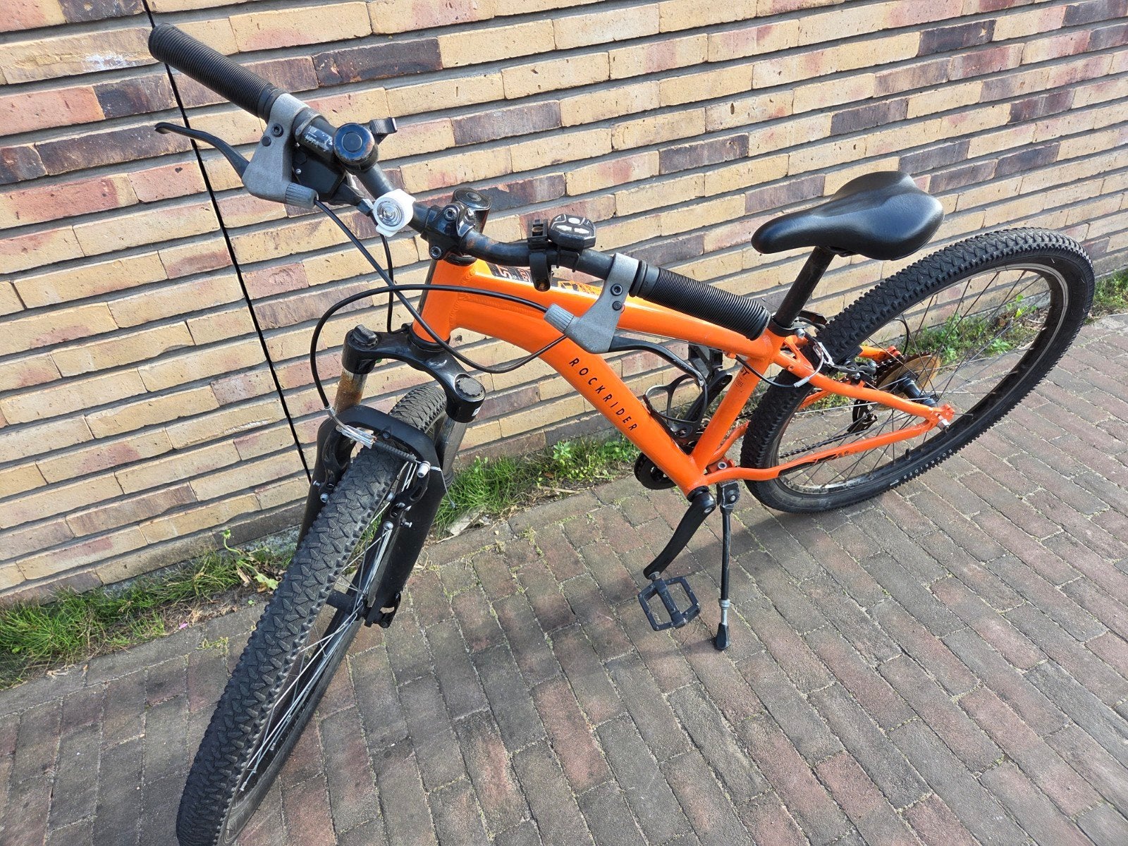 Rockrider ST 500 26 inch kinder mountainbike - Oranje, Gebruikt, Hardtail, Velgrem, Ophalen