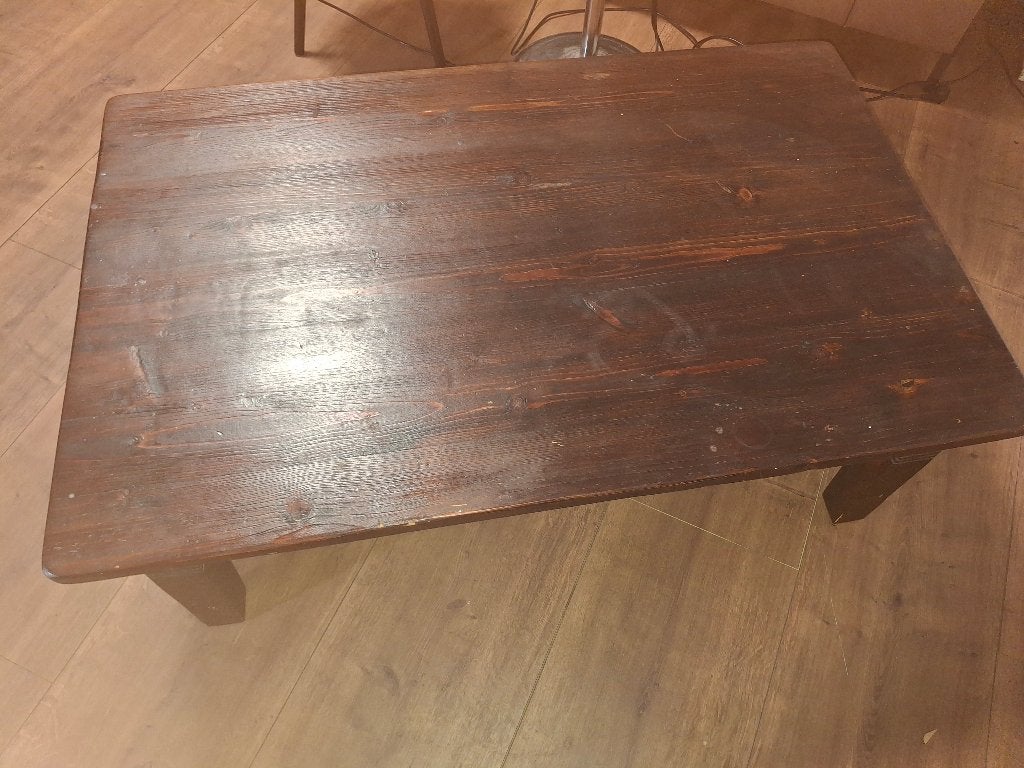 Eiken salontafel, Ophalen, Gebruikt, 100 tot 150 cm, Eikenhout