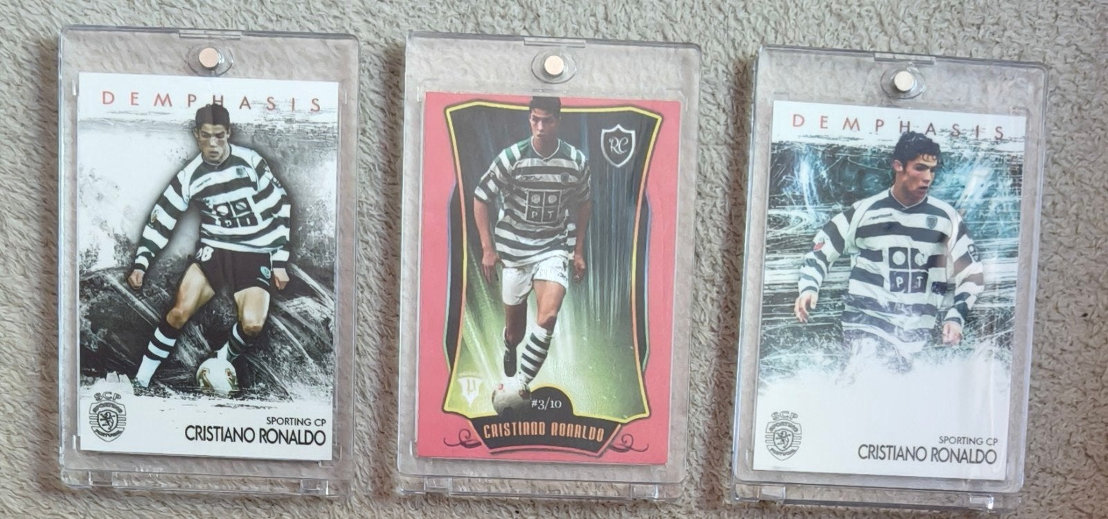 Ronaldo R7 Rookie (3 x) Sporting Portugal Lissabon 3/10, Verzenden, Zo goed als nieuw, Buitenlandse clubs, Spelerskaart