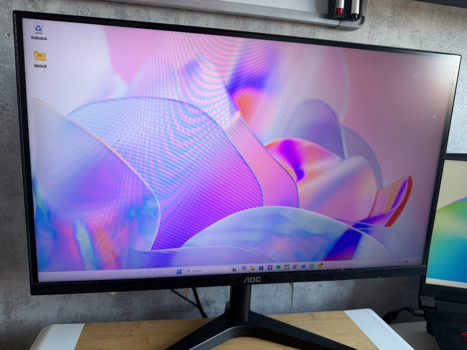 AOC 24 inch monitor – Full HD – Zwart, Computers en Software, Monitoren, Ophalen, IPS, Full HD, 60 Hz of minder