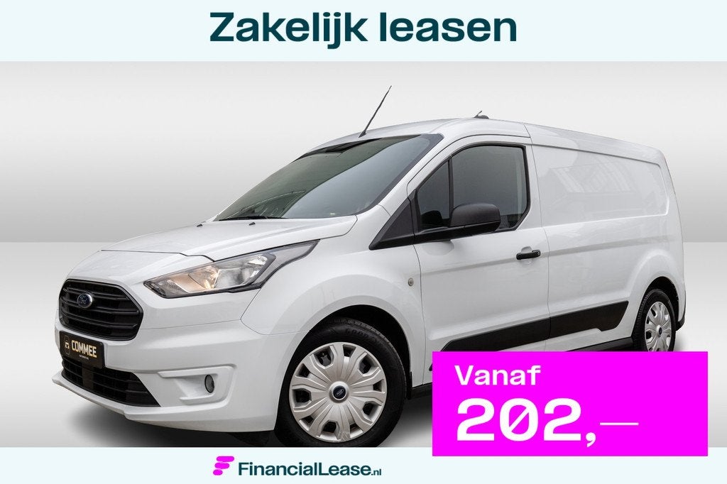 Ford Transit Connect 1.5 EcoBlue L2 Trend CrContr I AC I Inr, Gebruikt, Zwart, 4 cilinders, Wit