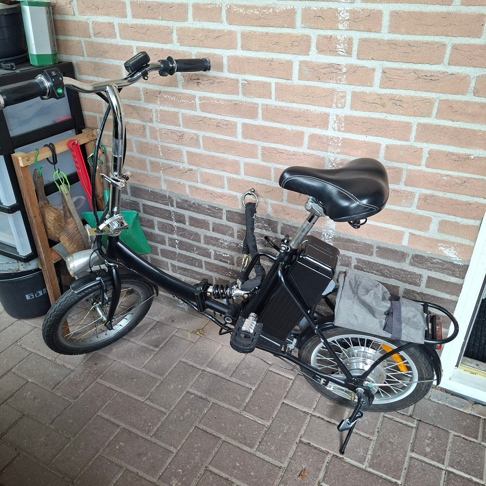 Opvouwbare elektrische fiets - Compact en handig, 20 inch of meer, Gebruikt, Velgrem, Versnellingen