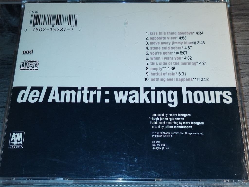 Del Amitri - Waking Hours, Ophalen of Verzenden, Zo goed als nieuw, Poprock