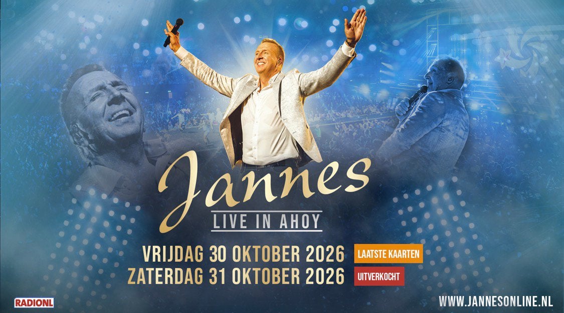 Jannes live in ahoy 31 okt, Tickets en Kaartjes, Drie personen of meer, Oktober