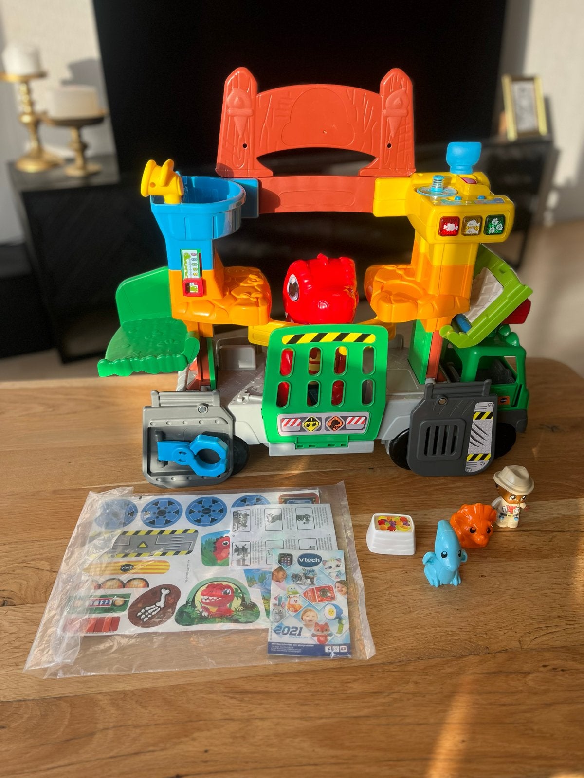 VTech Toet Toet Auto's Dino Vervoercentrum, Ophalen, Zo goed als nieuw, Jongen of Meisje