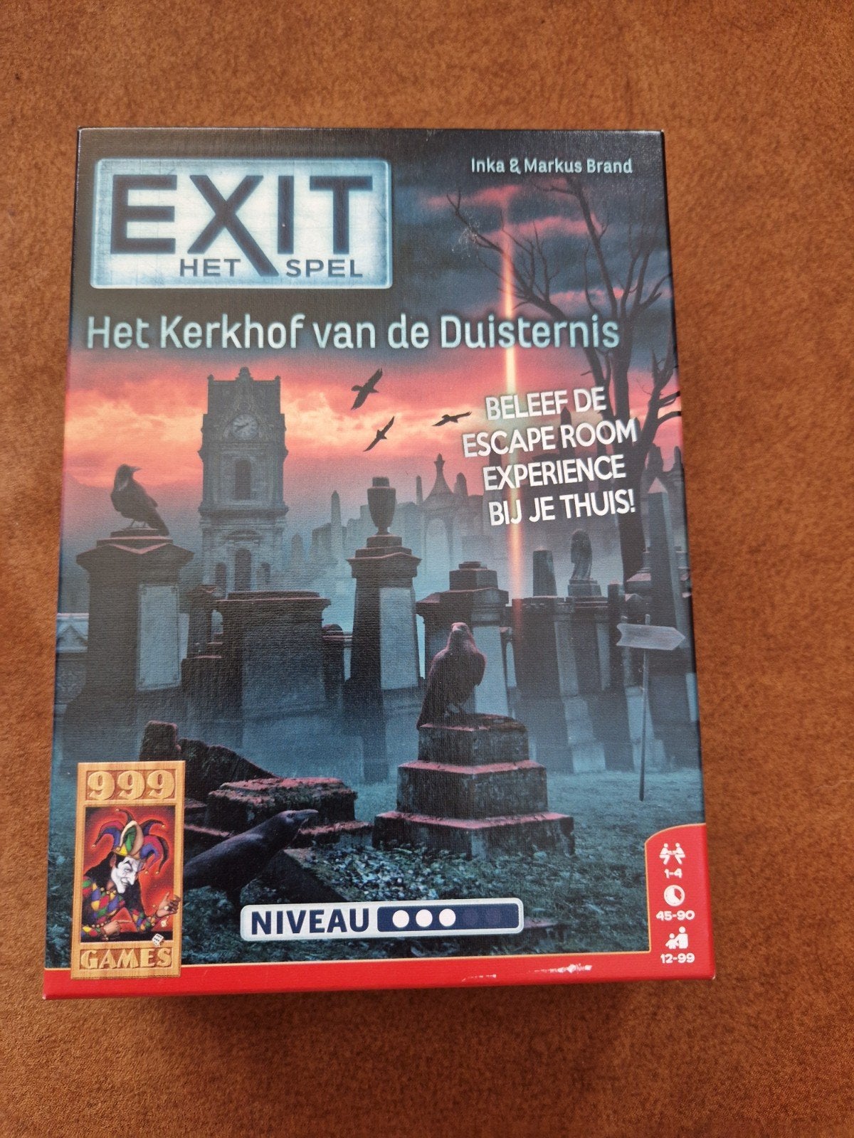 EXIT Het Kerkhof van de Duisternis (1x gespeeld), Een of twee spelers, Ophalen of Verzenden, Gebruikt, 999 Games
