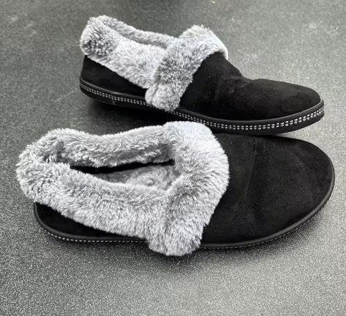 Skechers pantoffels maat 40, Zwart, Ophalen of Verzenden, Zo goed als nieuw, Pantoffels of Sloffen