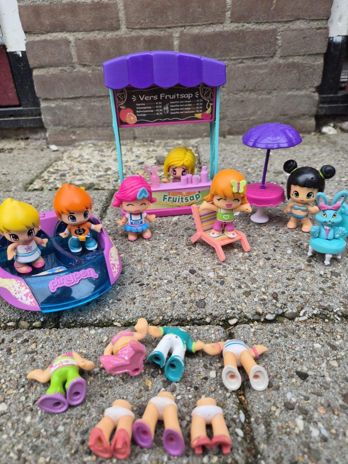 pinypon poppetjes set (beachset), Ophalen of Verzenden, Zo goed als nieuw, Jongen of Meisje