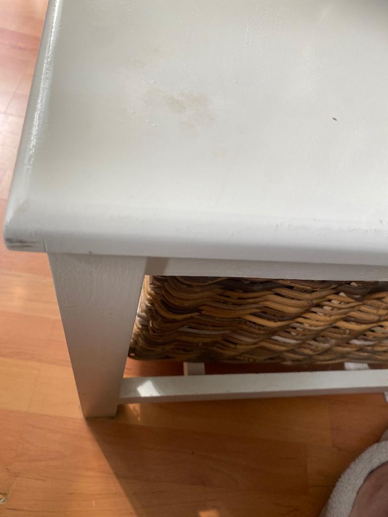 Bijzettafeltje, Huis en Inrichting, Tafels | Bijzettafels, Minder dan 55 cm, Gebruikt, Vierkant, Landelijk