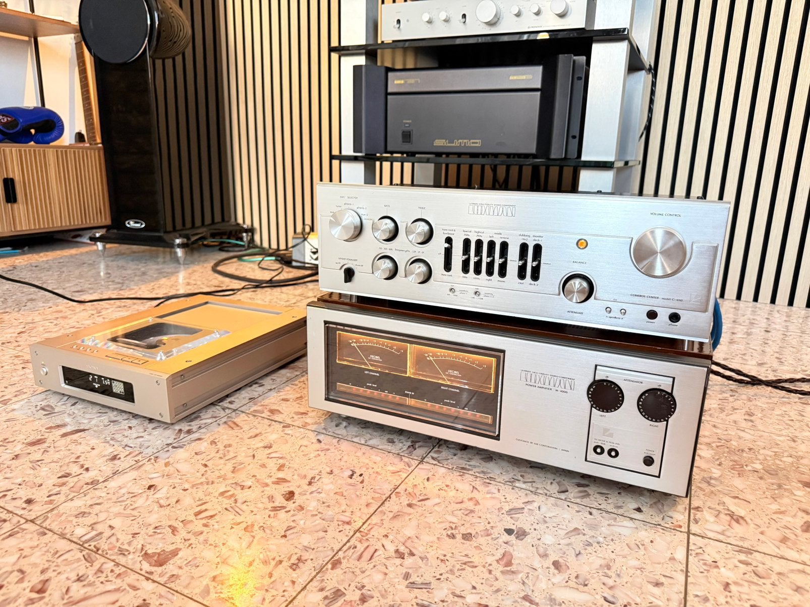 Luxman m-4000 + c-1010, Audio, Tv en Foto, Versterkers en Receivers, Ophalen, Zo goed als nieuw, Overige merken