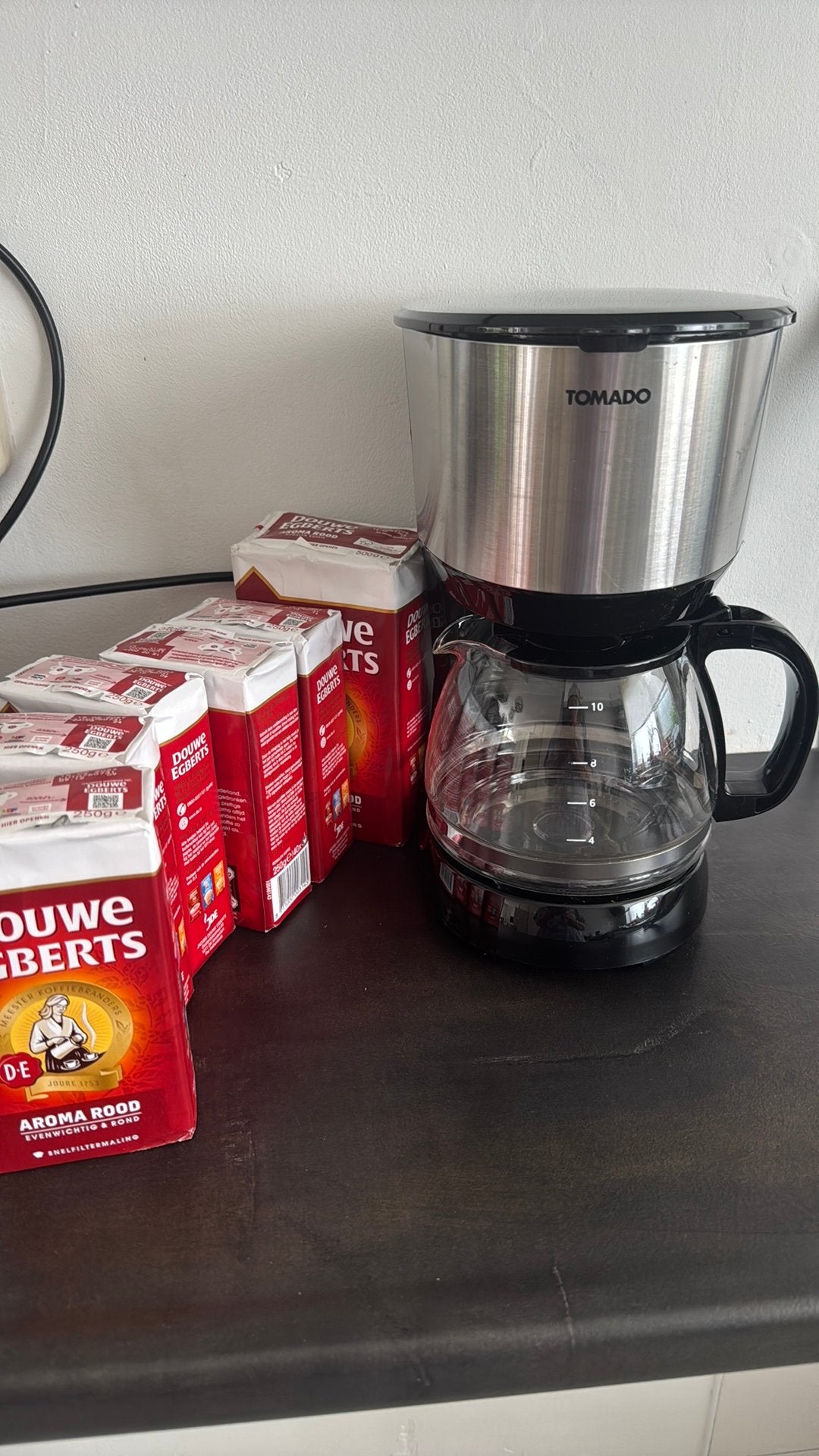 Tomado filterkoffiezetapparaat weinig gebruikt, Ophalen of Verzenden, Zo goed als nieuw, Koffiemachine