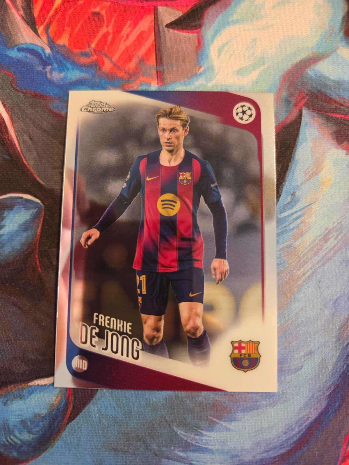 Frenkie de Jong Topps Chrome Champions League Kaart, Ophalen of Verzenden