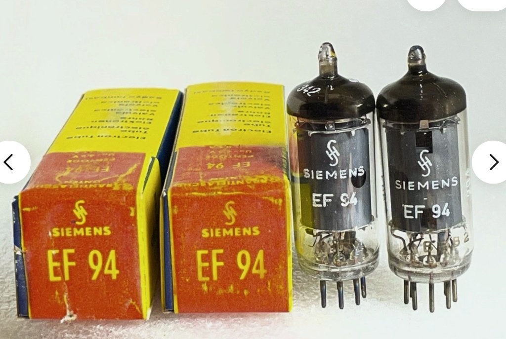 Matched Pair NOS Siemens Mullard 6AU6 EF94 tubes, Ophalen, Buis of Buizen
