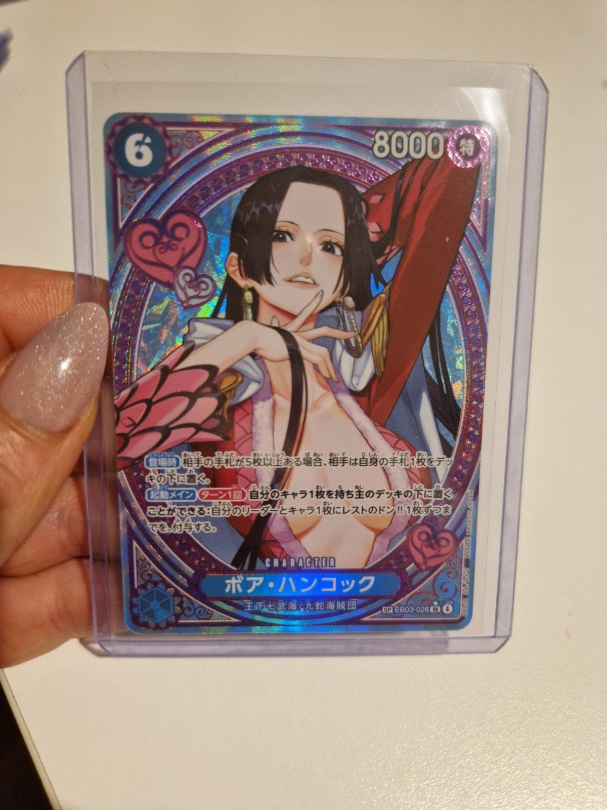 One Piece Card Game Boa Hancock OP03-026 SR Parallel, Hobby en Vrije tijd, Verzamelkaartspellen | Overige, Ophalen, Nieuw, Losse kaart
