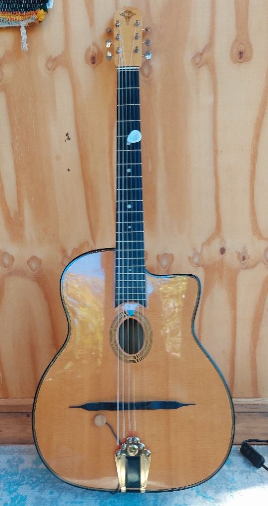 gypsy jazz gitaar Gitane DG 250M, Ophalen, Zo goed als nieuw, Overige typen, Met (piezo-)element