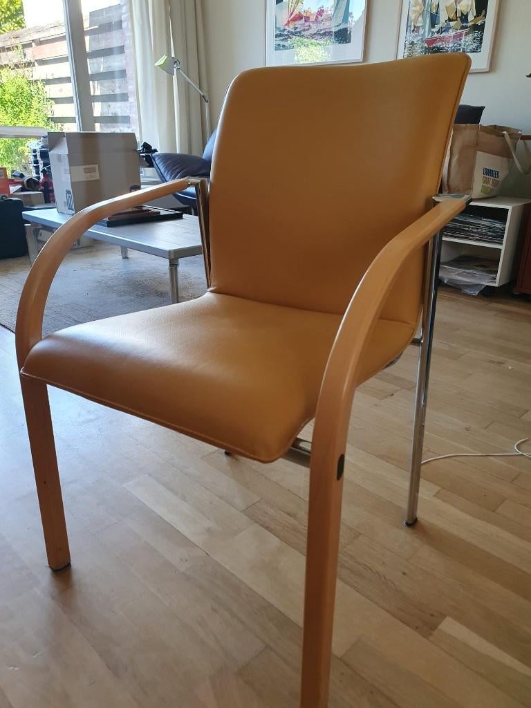 Leolux eetkamerstoelen Just Meijer, Ophalen, Overige kleuren, Zo goed als nieuw, Leolux design Just Meijer