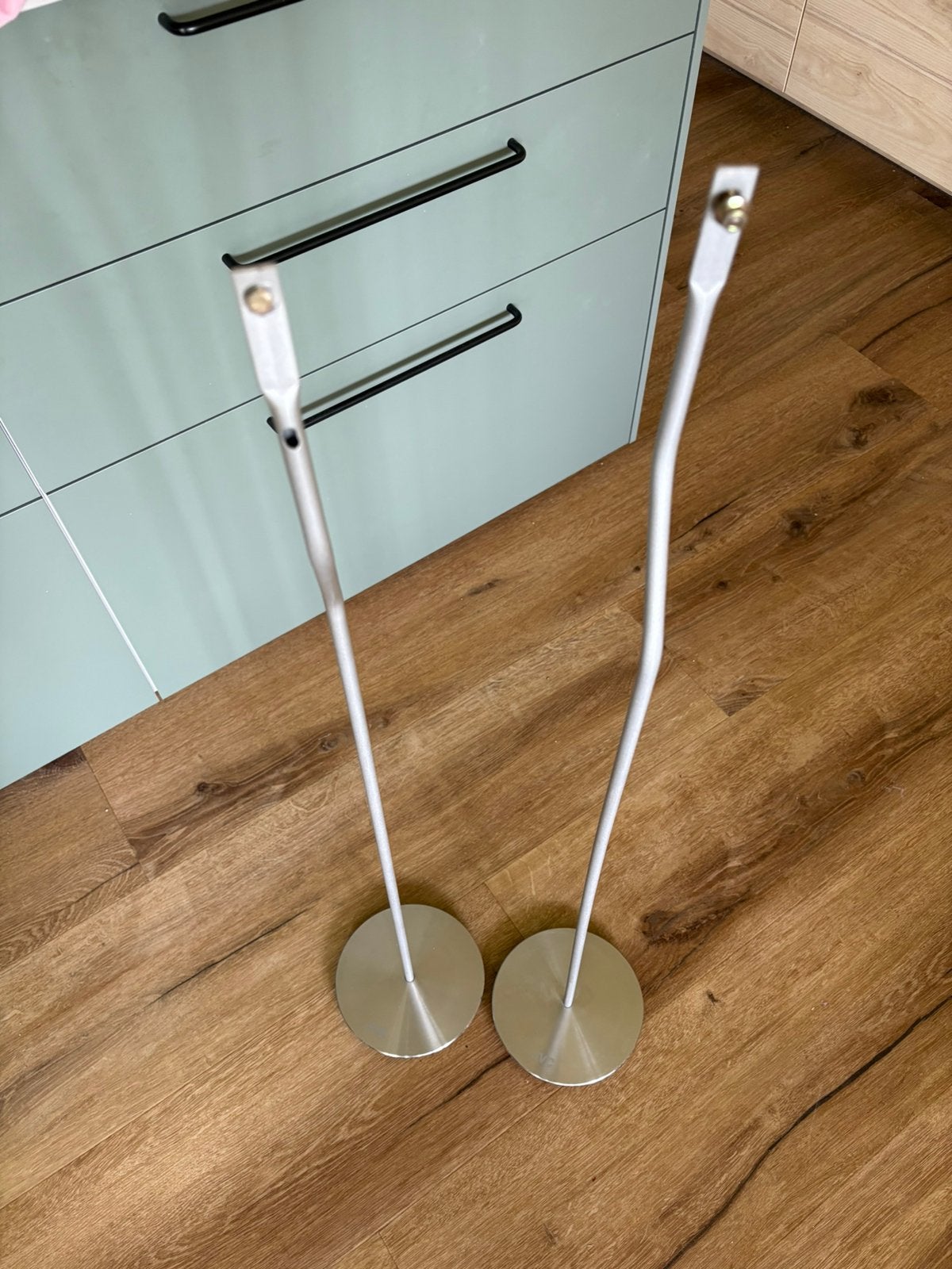 Luidspreker statief / standaard 2x, Gebruikt, JVC, Overige typen, Ophalen of Verzenden