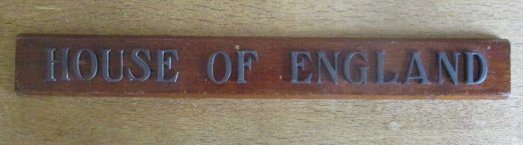 House of England, Herenmodezaak in Nederland, Verzamelen, Ophalen of Verzenden, Gebruikt, Reclamebord