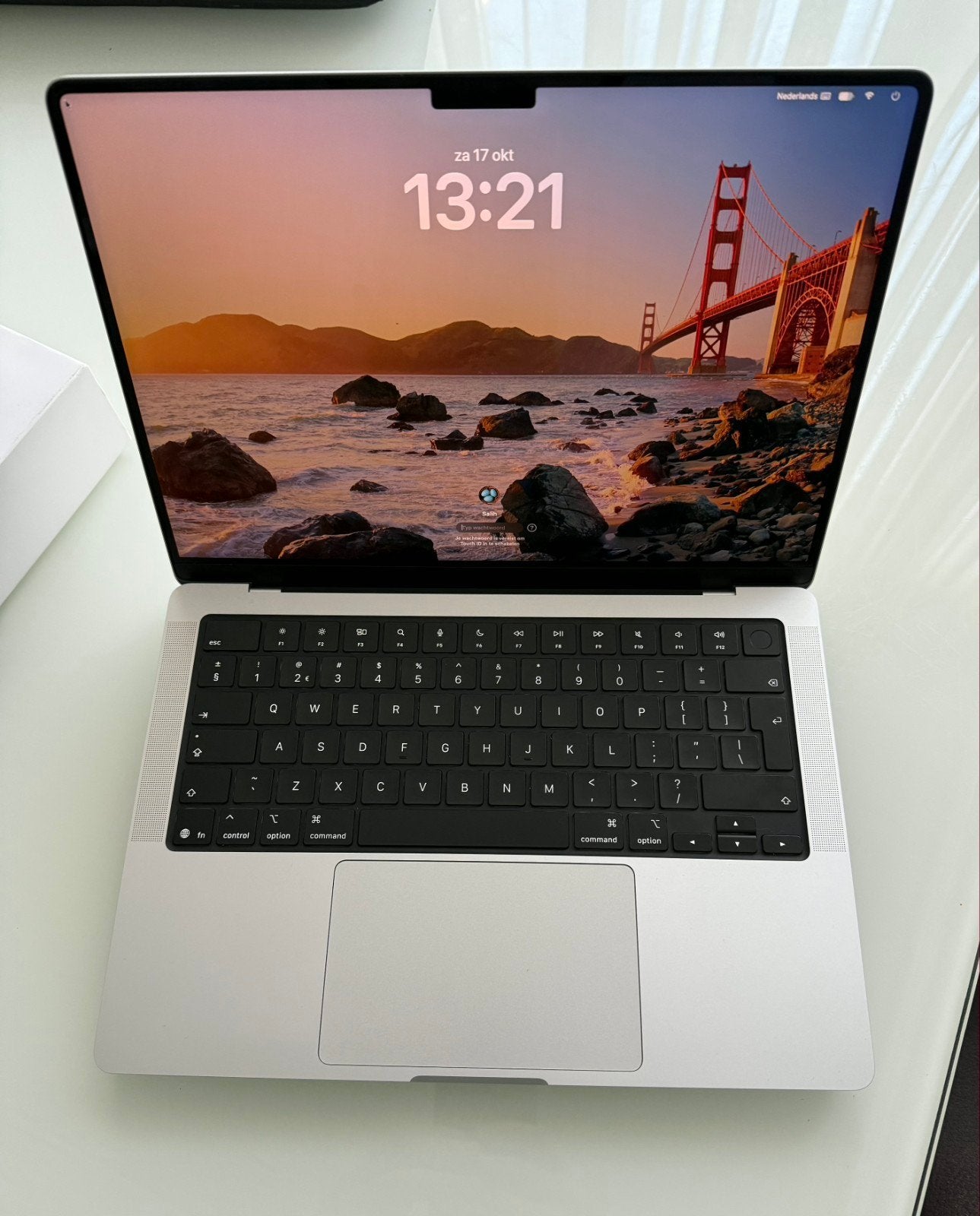 MacBook Pro 14 inch M5, 16GB/1TB, Zilver, 1 TB of meer, Qwerty, Overige groottes, Zo goed als nieuw