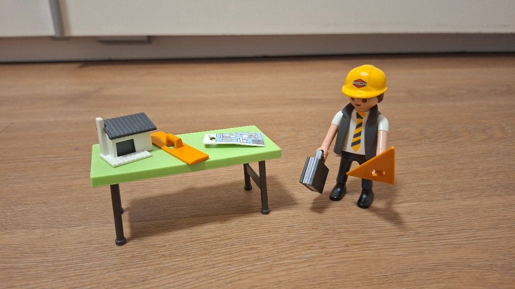 Playmobil architect 5294 (2x aanwezig), Kinderen en Baby's, Speelgoed | Playmobil, Zo goed als nieuw, Complete set, Figuren, Special plus