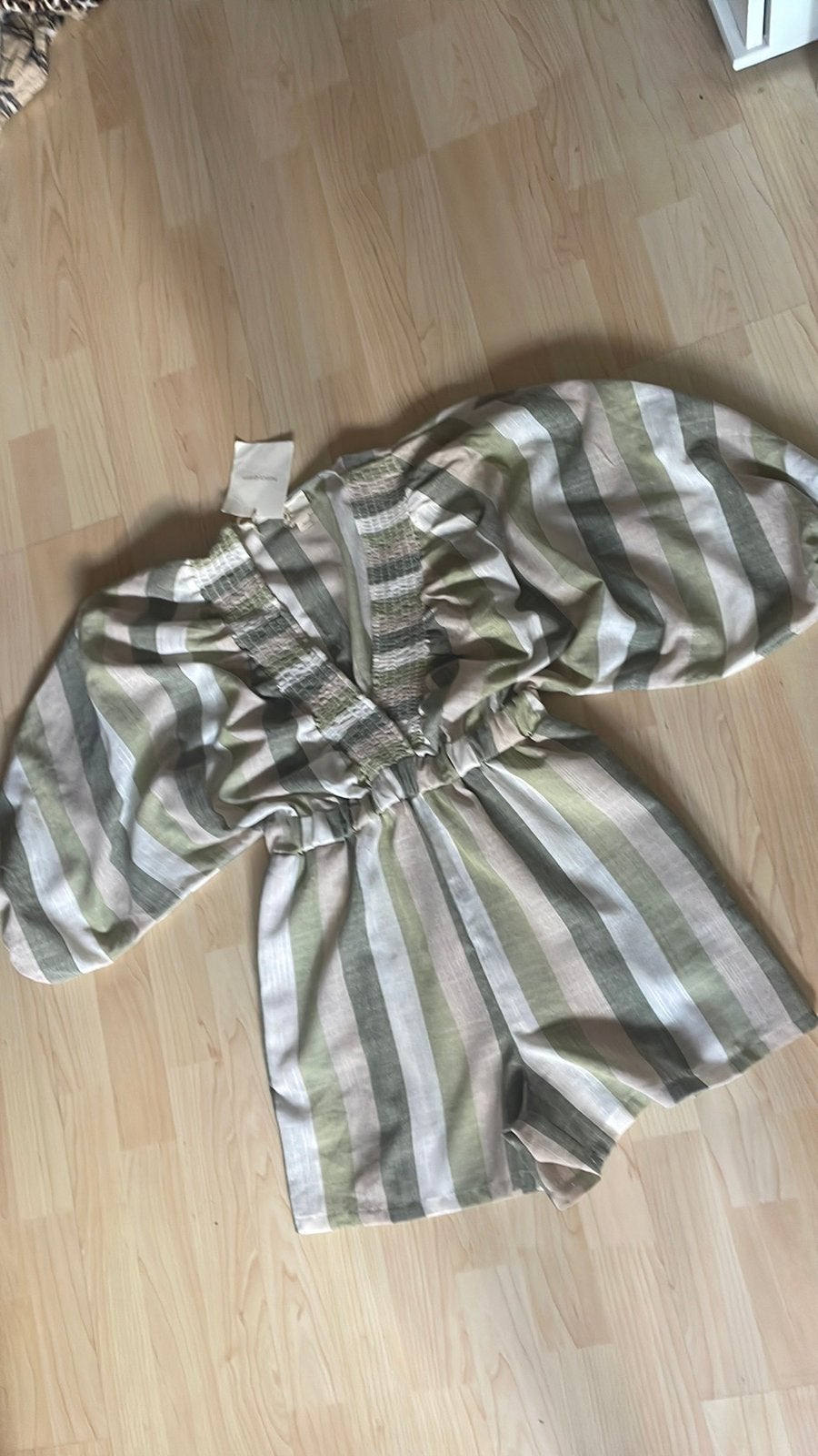Nieuw streep jumpsuit maat M, Ophalen of Verzenden, Nieuw, Maat 38/40 (M), Beige