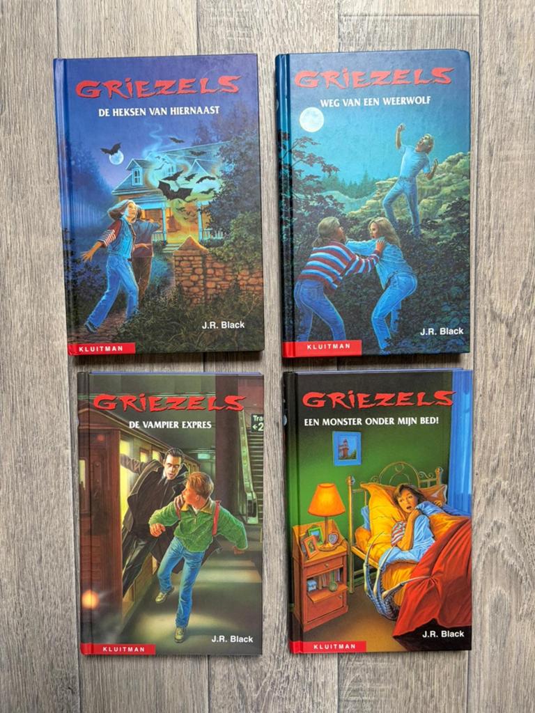 4 Griezel boeken van J.R. Black, Ophalen, Zo goed als nieuw