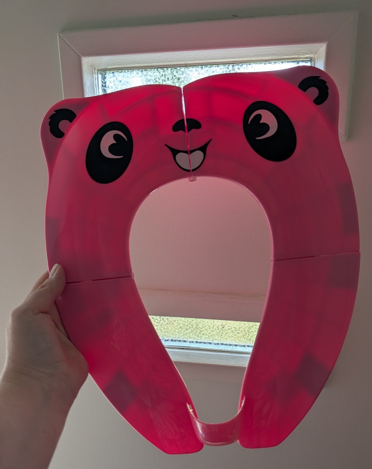 Opvouwbare roze kinder wc-bril verkleiner, Ophalen of Verzenden