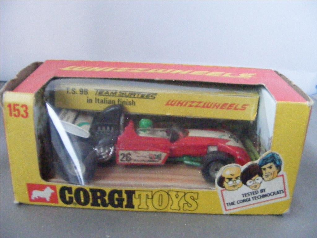Surtees t.s.9B formule 1 in italian finish corgi toys153, Ophalen of Verzenden, Zo goed als nieuw, Auto