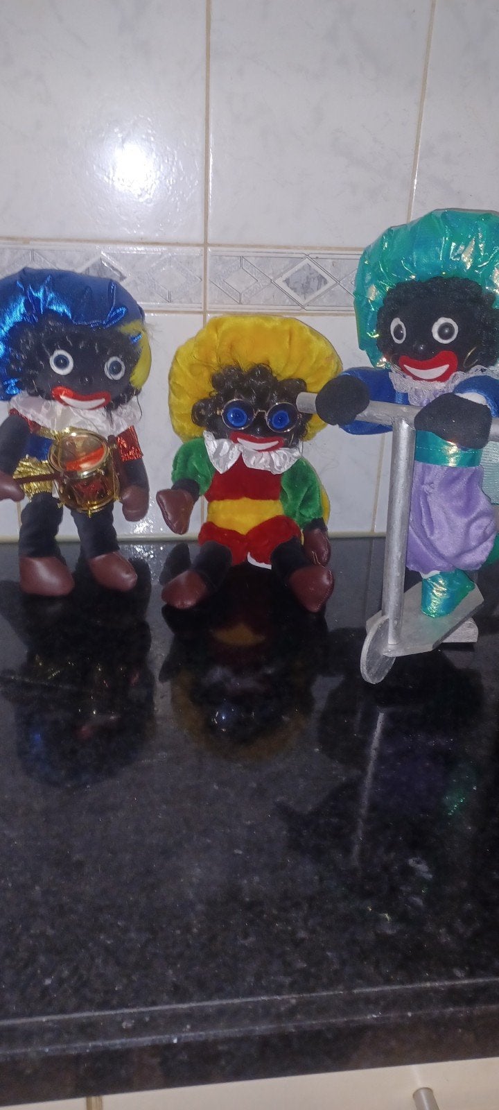 Zwarte Piet poppen - Set van 3, Ophalen of Verzenden, Gebruikt
