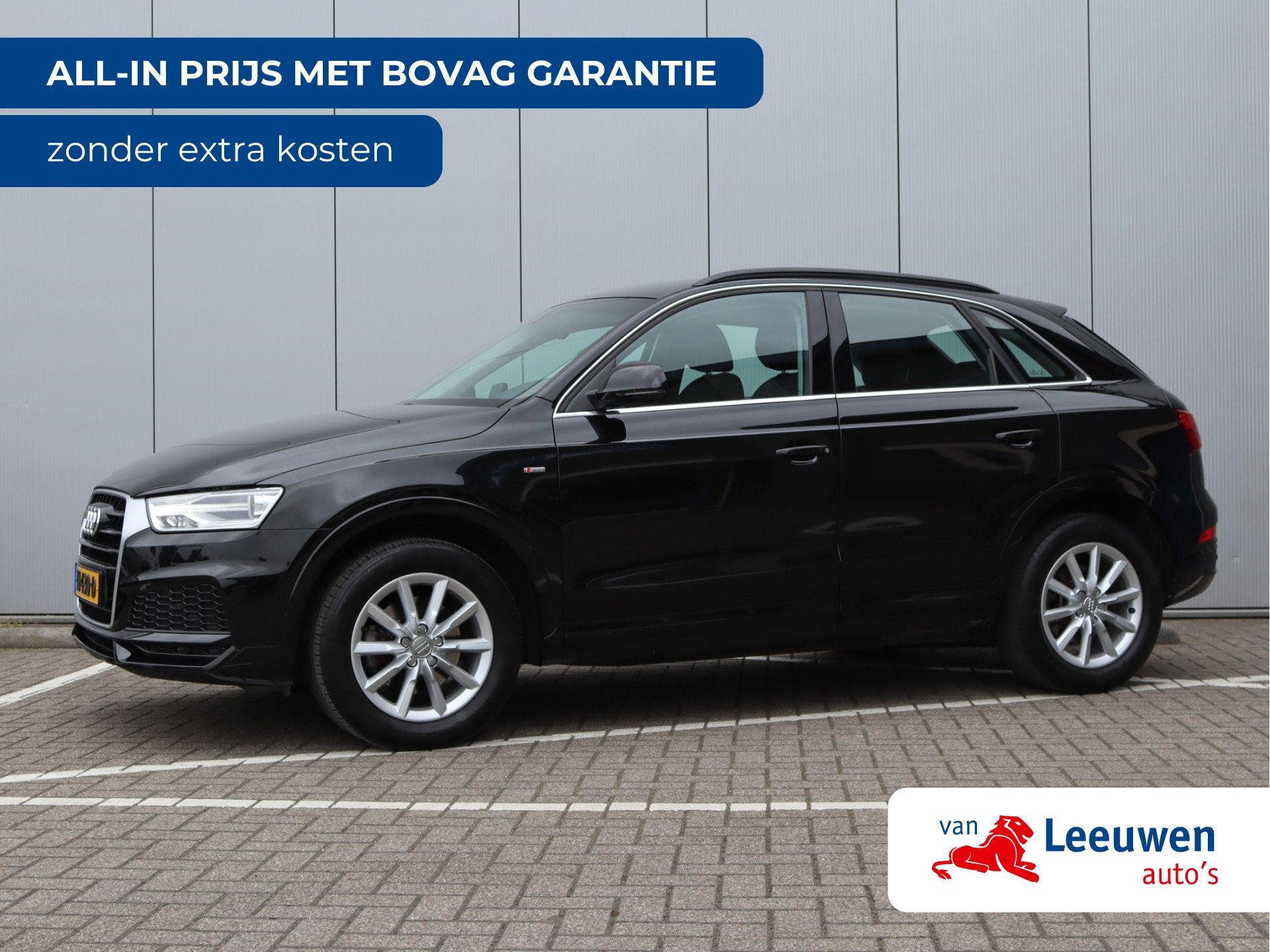 Audi Q3 1.4 TFSI CoD Advance | S-Line | Trekhaak | LED | Aud, 4 cilinders, Zwart, Origineel Nederlands, SUV of Terreinwagen