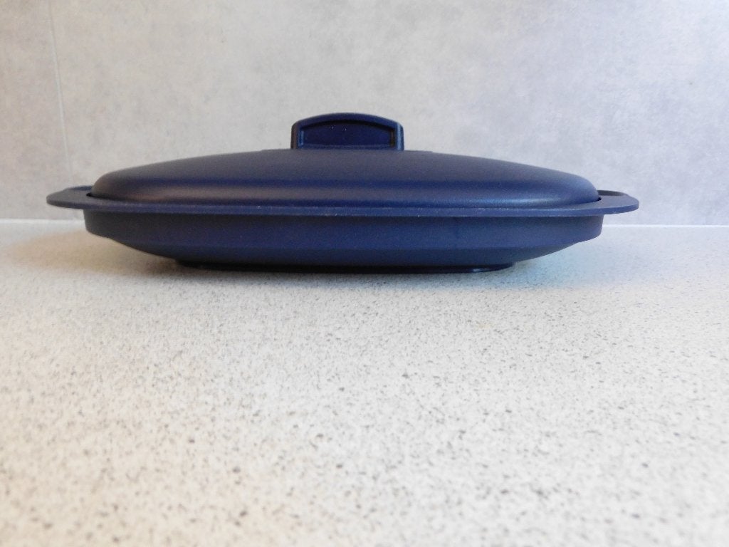 Tupperware Serveer schaal 400 ml. Indigo, Schaal, Ophalen of Verzenden, Zo goed als nieuw, 400 ml