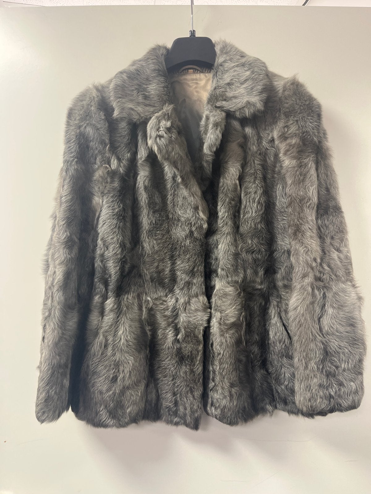 Echt Bont Jas - Grijs (Real Fur Coat - Grey), Kleding | Dames, Ophalen of Verzenden, Zo goed als nieuw, Maat 38/40 (M), Grijs