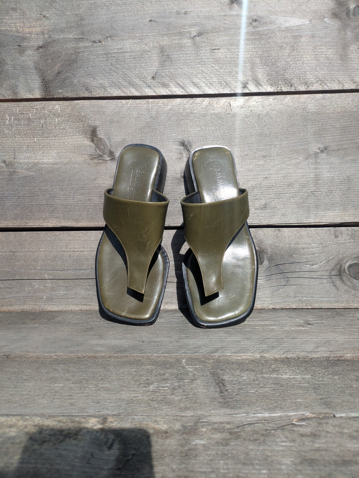 Salamander City slippers  olijfgroen, Slippers, Onbekend, Ophalen of Verzenden, Onbekend