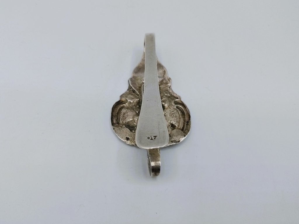 Zilveren tashaak, A. Oosterwerf, Sneek, ca. 1795, Verzenden, Zilver