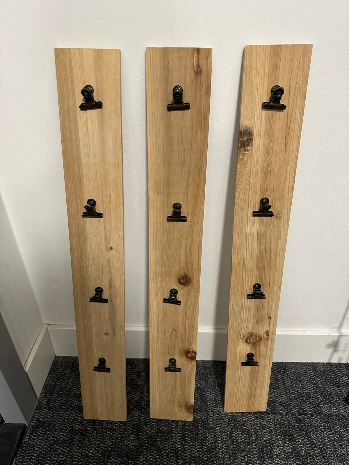Houten wanddecoratie voor foto's - set van 3, Huis en Inrichting, Woonaccessoires | Wanddecoraties, Ophalen, Hout, Decoratieobject