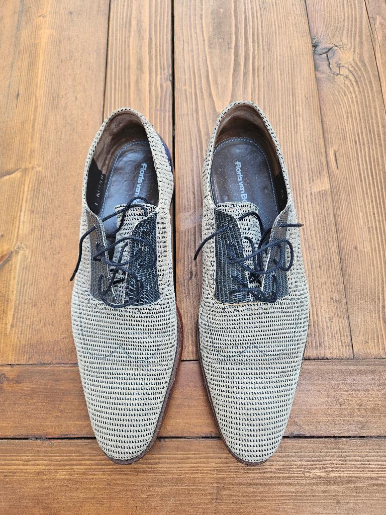 Floris van Bommel herenschoenen maat 7 / 40.5 als nieuw, Kleding | Heren, Verzenden, Wit, Floris van Bommel, Zo goed als nieuw