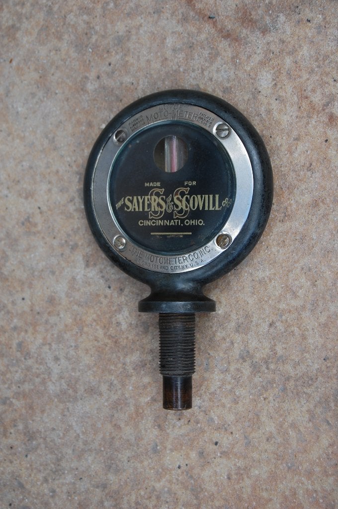 oude radiatordop brandweerwagen 1920 thermometer, Ophalen of Verzenden