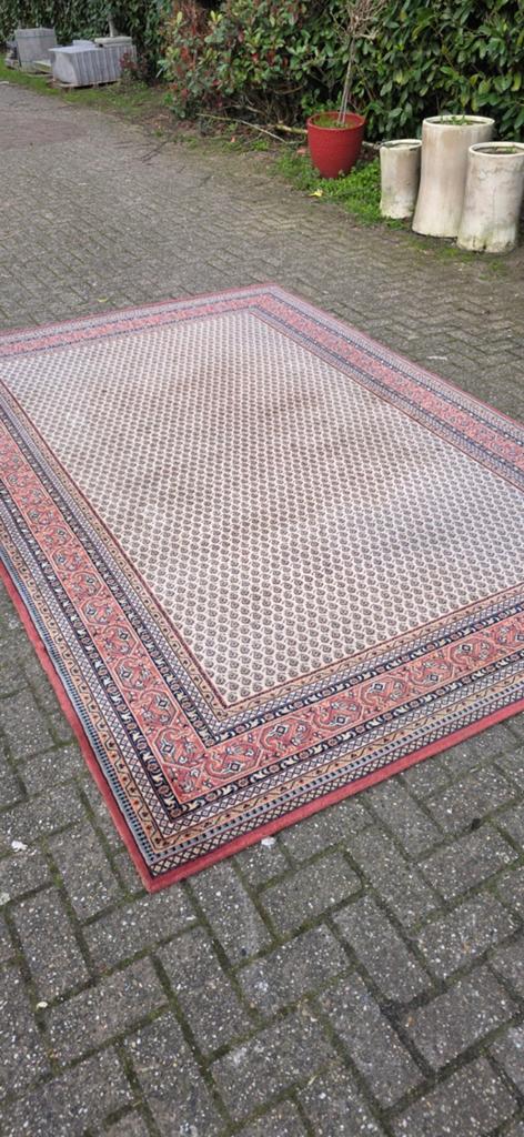Prachtig groot vintage oud roze Perzisch tapijt 300x200!, Perzisch, 200 cm of meer, Ophalen of Verzenden, Zo goed als nieuw