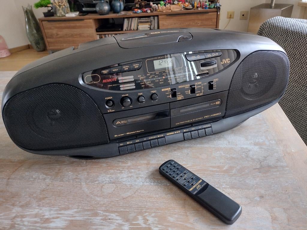 1993 JVC RC-X620 boombox, Audio, Tv en Foto, Radio's, Ophalen, Gebruikt, Radio, Met cd-speler