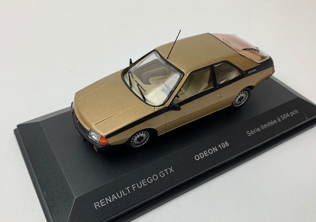 Odeon 1:43 Renault Fuego GTX 1985 beige metallic, limited, Overige merken, -, Nieuw, Ophalen of Verzenden