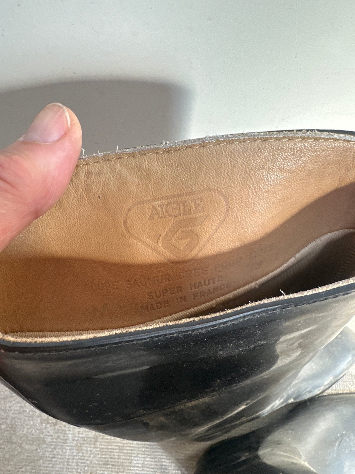 Aigle paardrijlaarzen met leer aan de binnenkant gevoerd, Ophalen of Verzenden, Dressuur