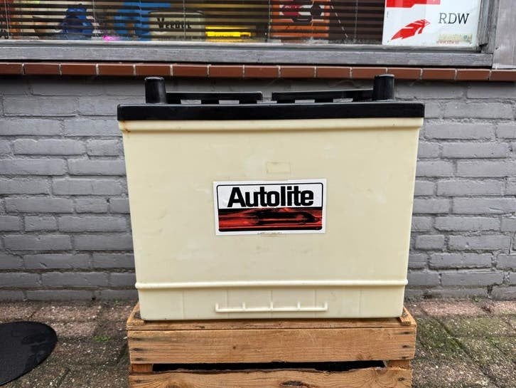 Grote Autolite accu - Klassieke auto Reclame, Verzamelen, Ophalen, Gebruikt, Gebruiksvoorwerp, .