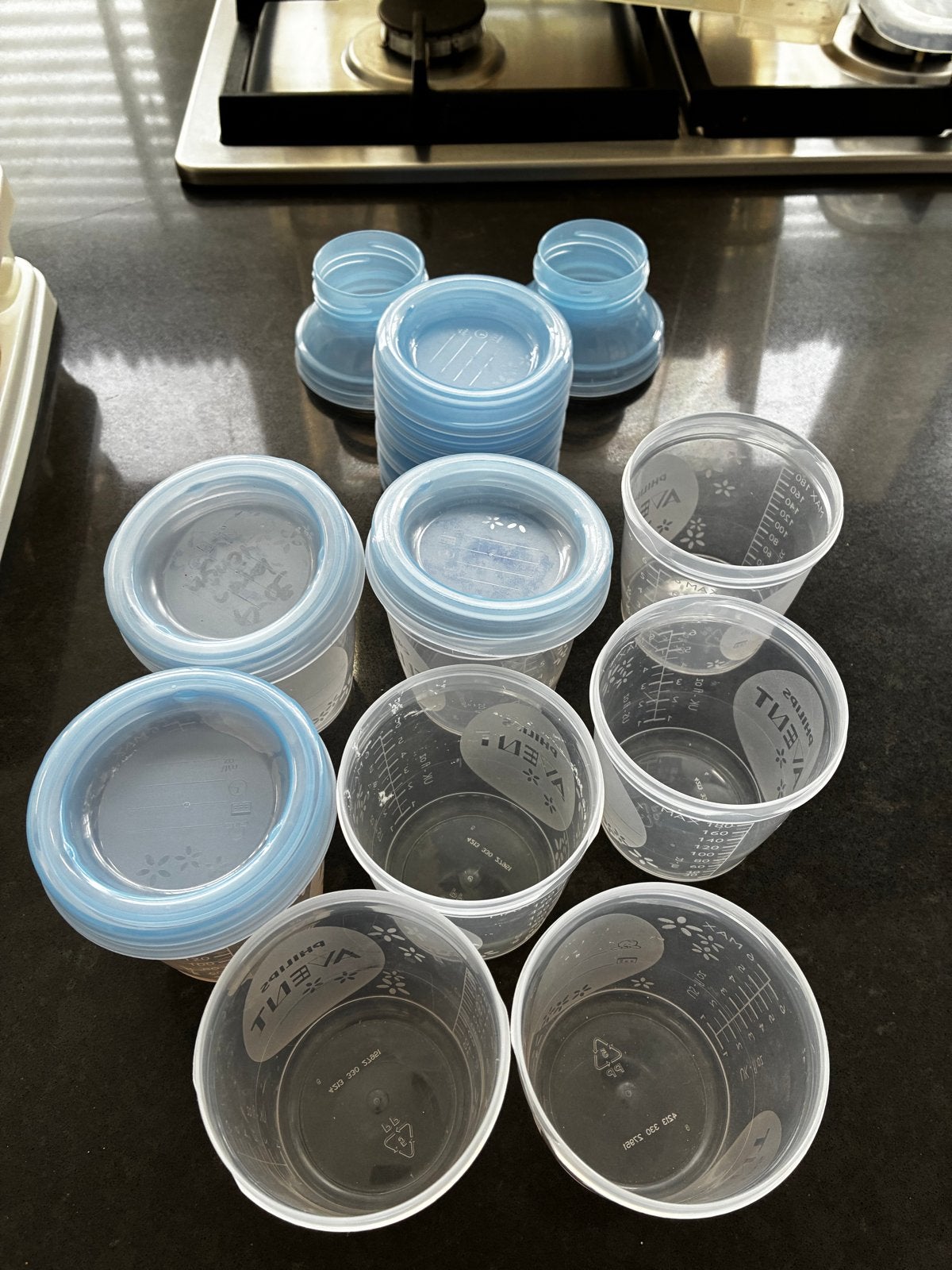 Philips Avent bewaarbakjes en speenopzetstukken, Gebruikt, Bewaarbakje, BPA-vrij, Philips Avent