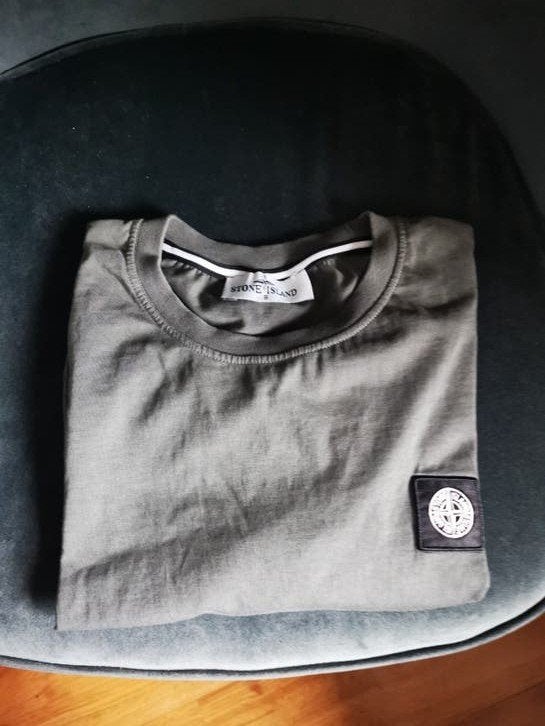 Stone Island T-shirt Maat S Legergroen, Verzenden, Stone Island, Gedragen, Groen