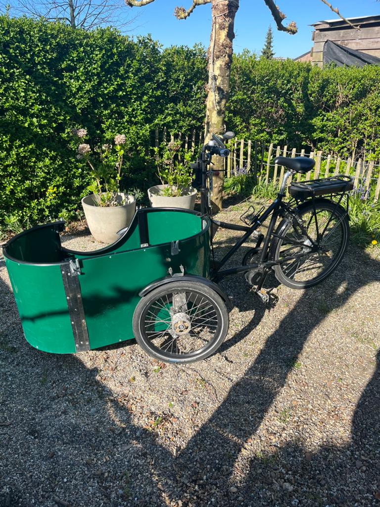Nihola elektrische bakfiets, Overige merken, 4 kinderen of meer, Huif, Ophalen of Verzenden